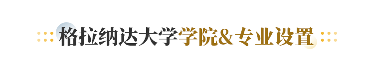 格拉纳达大学学院&专业设置